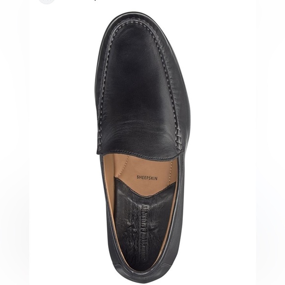 Johnston & Murphy Cresswell Venetian Black Sheepskin Leather Slip On Men Sz. 8.5 main image 5